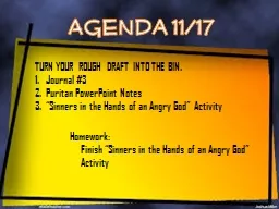 Agenda 11/17