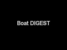 Boat DIGEST