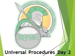Universal Procedures Day 2