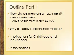 How do we measure attachment