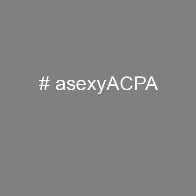 # asexyACPA
