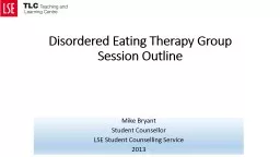 Disordered Eating Therapy Group