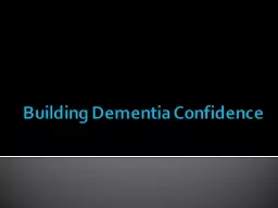 Building Dementia Confidence
