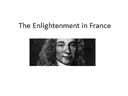 The Enlightenment in