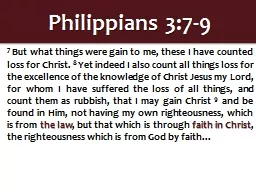 Philippians 3:7-9