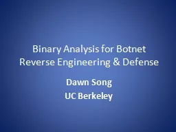 Binary Analysis for