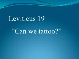 Leviticus 19