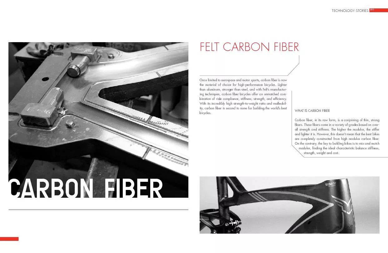 FELT CARBON FIBEROnce limited to aerospace and motor sports, carbon b
