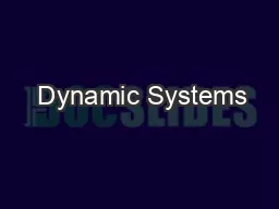  Dynamic Systems