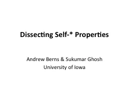 Dissecting Self-* Properties