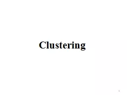 1 Clustering
