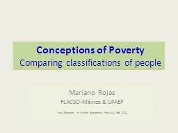 Conceptions of Poverty