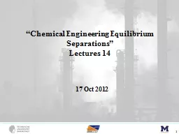 “Chemical Engineering Equilibrium Separations”