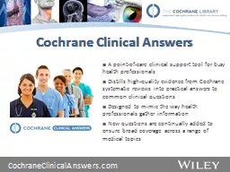 Cochrane Clinical Answers