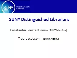 SUNY Distinguished Librarians