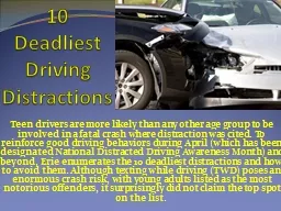 10 Deadliest Driving