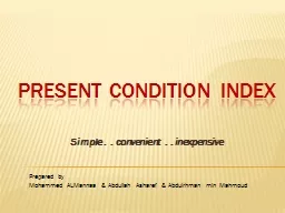 Present condition index
