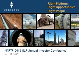 NAPTP 2013 MLP Annual Investor Conference