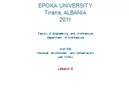 EPOKA UNIVERSITY