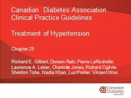 Canadian  Diabetes Association Clinical Practice Guidelines