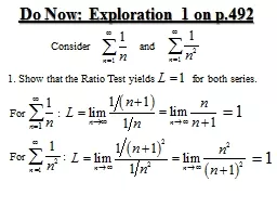 Do Now: Exploration 1 on p.492