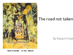 The road not taken