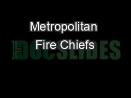 Metropolitan Fire Chiefs