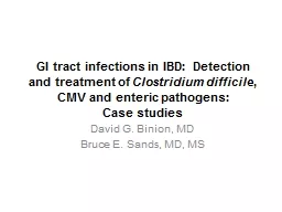GI tract infections in IBD: Detection and treatment of