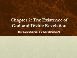 Chapter 2: The Existence of God and Divine Revelation