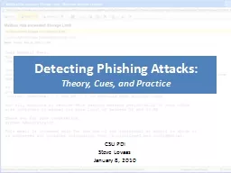 Detecting Phishing Attacks: