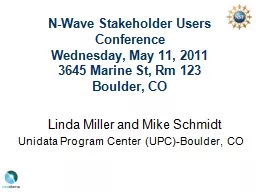 N-Wave Stakeholder Users Conference