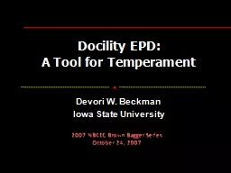 Docility EPD: