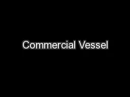 Commercial Vessel