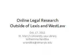 Online Legal Research