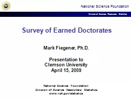 Survey of Earned Doctorates