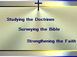 Studying the Doctrines
