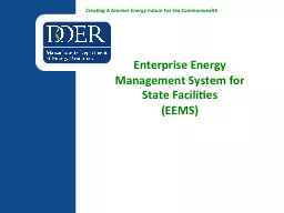 Enterprise Energy Management System for State Facilities