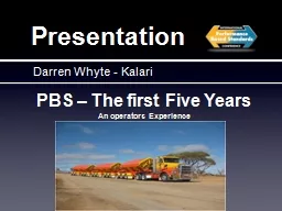 PBS – The first Five Years