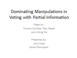 Dominating Manipulations in Voting with Partial Information