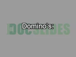 Domino’s: