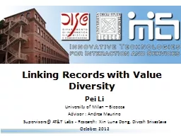 Linking Records with Value Diversity