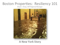 Boston Properties:  Resiliency 101