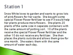Snow White loves to garden and wants to grow lots of pink f