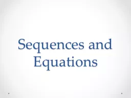 Sequences and Equations