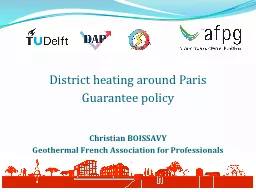 District heating around Paris