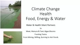 Climate Change & Water Health Challenges