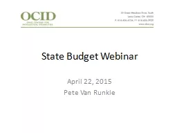 State Budget Webinar