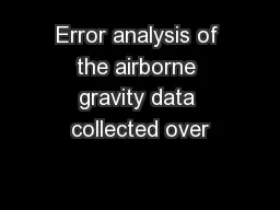 Error analysis of the airborne gravity data collected over
