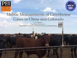 Mobile Measurements of Greenhouse Gases in China and Colora