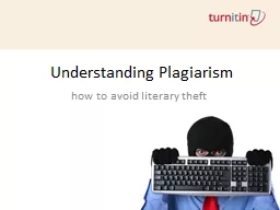 Understanding Plagiarism